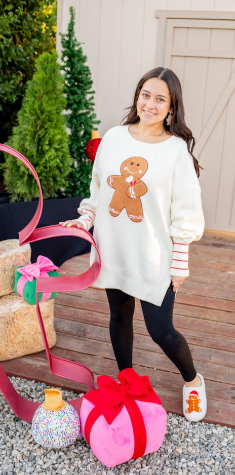 Sugar And Spice Gingerbread Long Sleeve Top