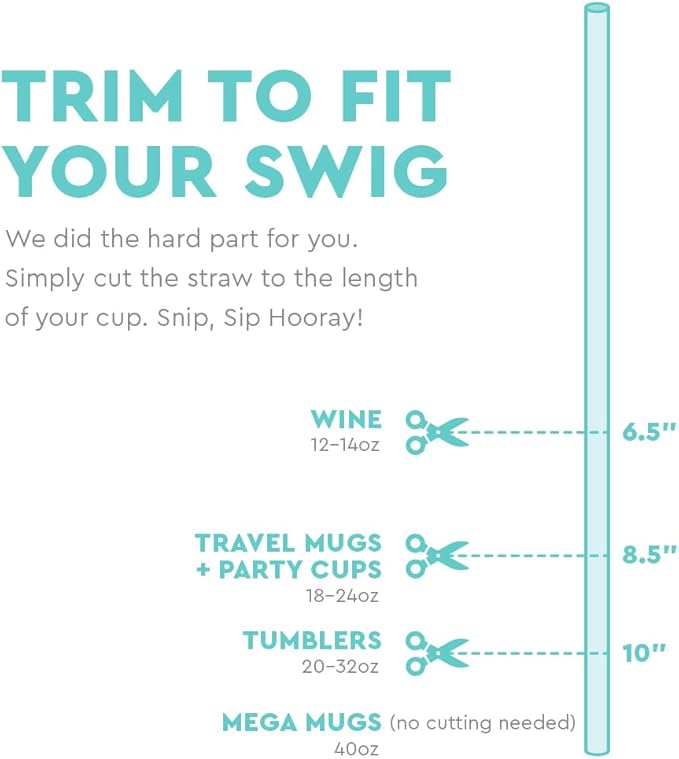 Straw Toppers By SWIG With Straws Included - Faboolous