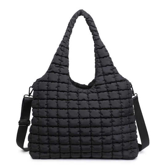 Elevate Quilted Hobo in BLACK - Sol and Selene