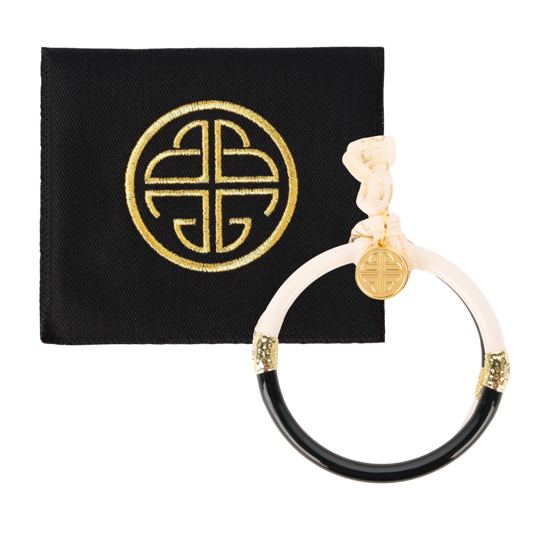 Black/Ivory Yin & Yang All Weather Bangles® (AWB®)