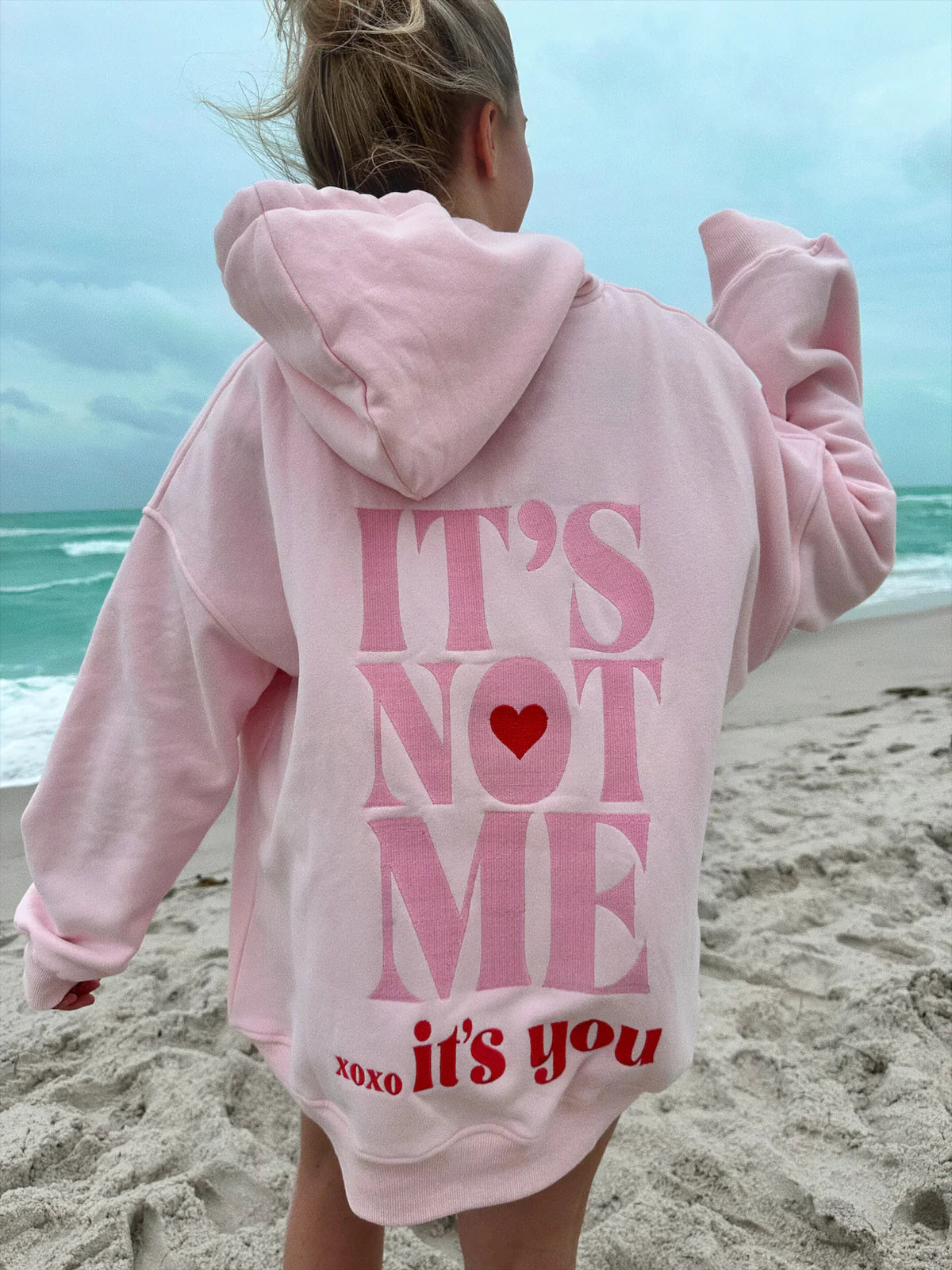 It's Not Me It's You - Light Pink Hoodie