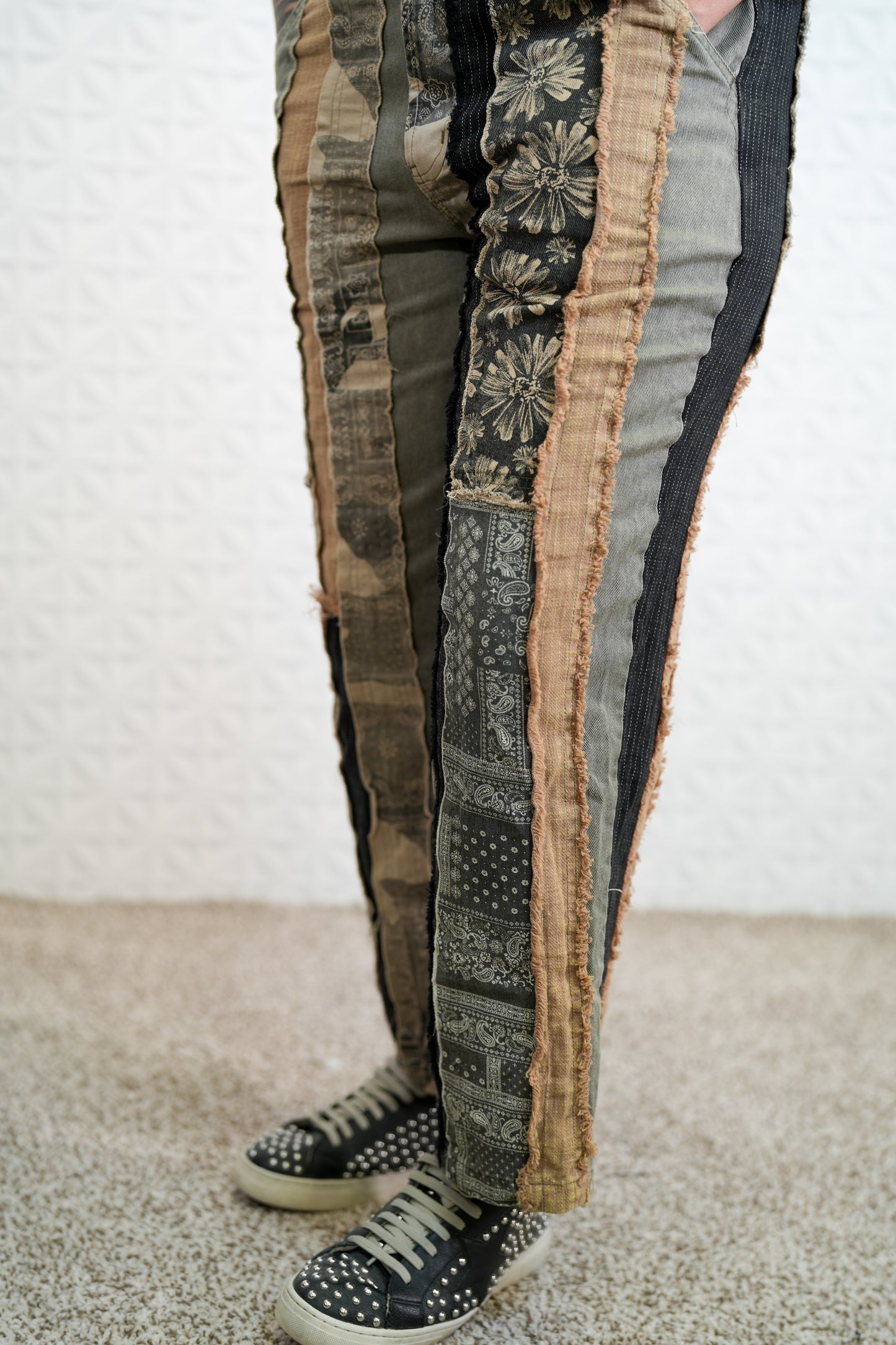 Oli & Hali We've Got History Patchwork Twill Bottoms