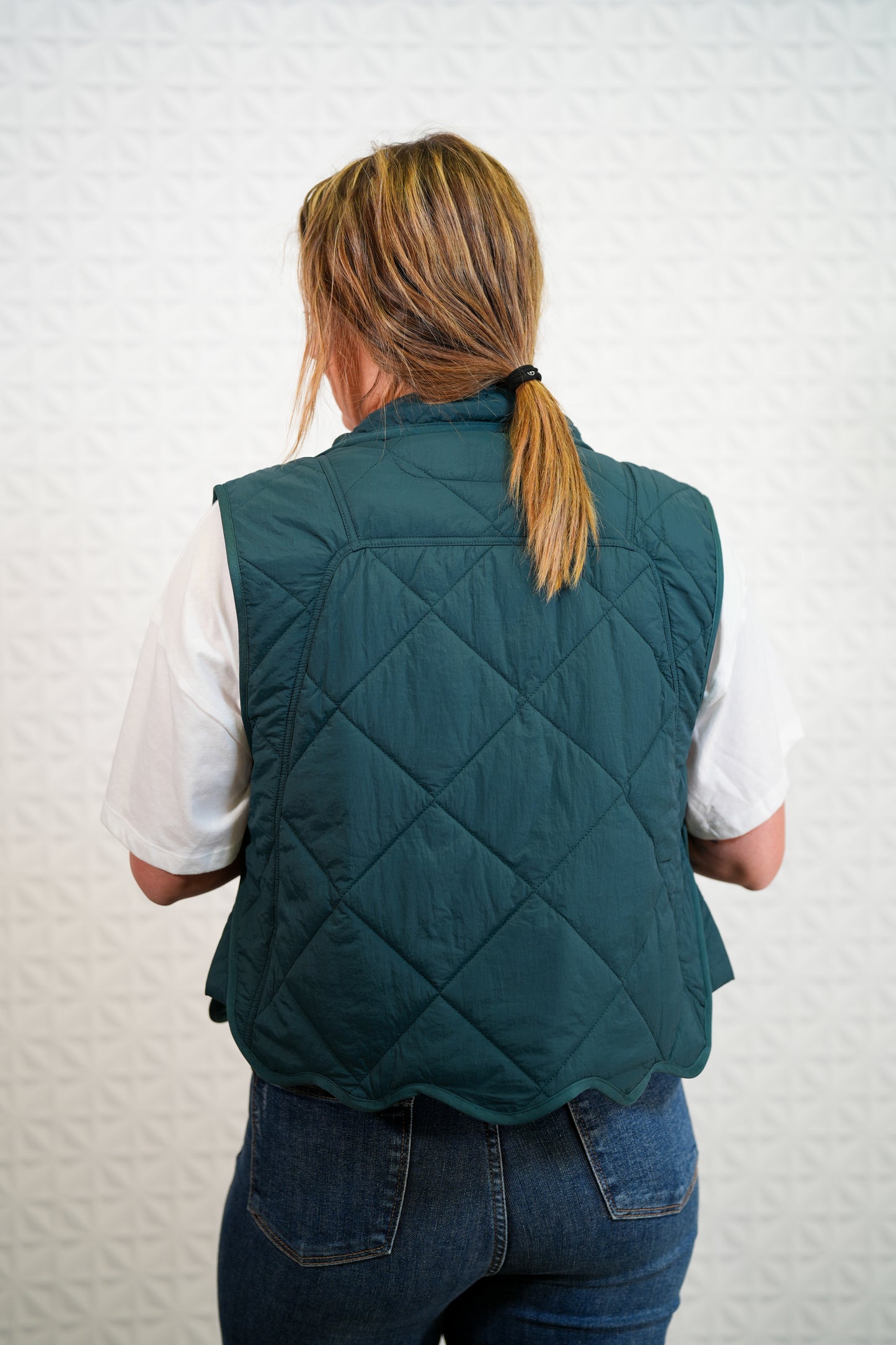 Always Mine Quilted Snap Button Up Vest