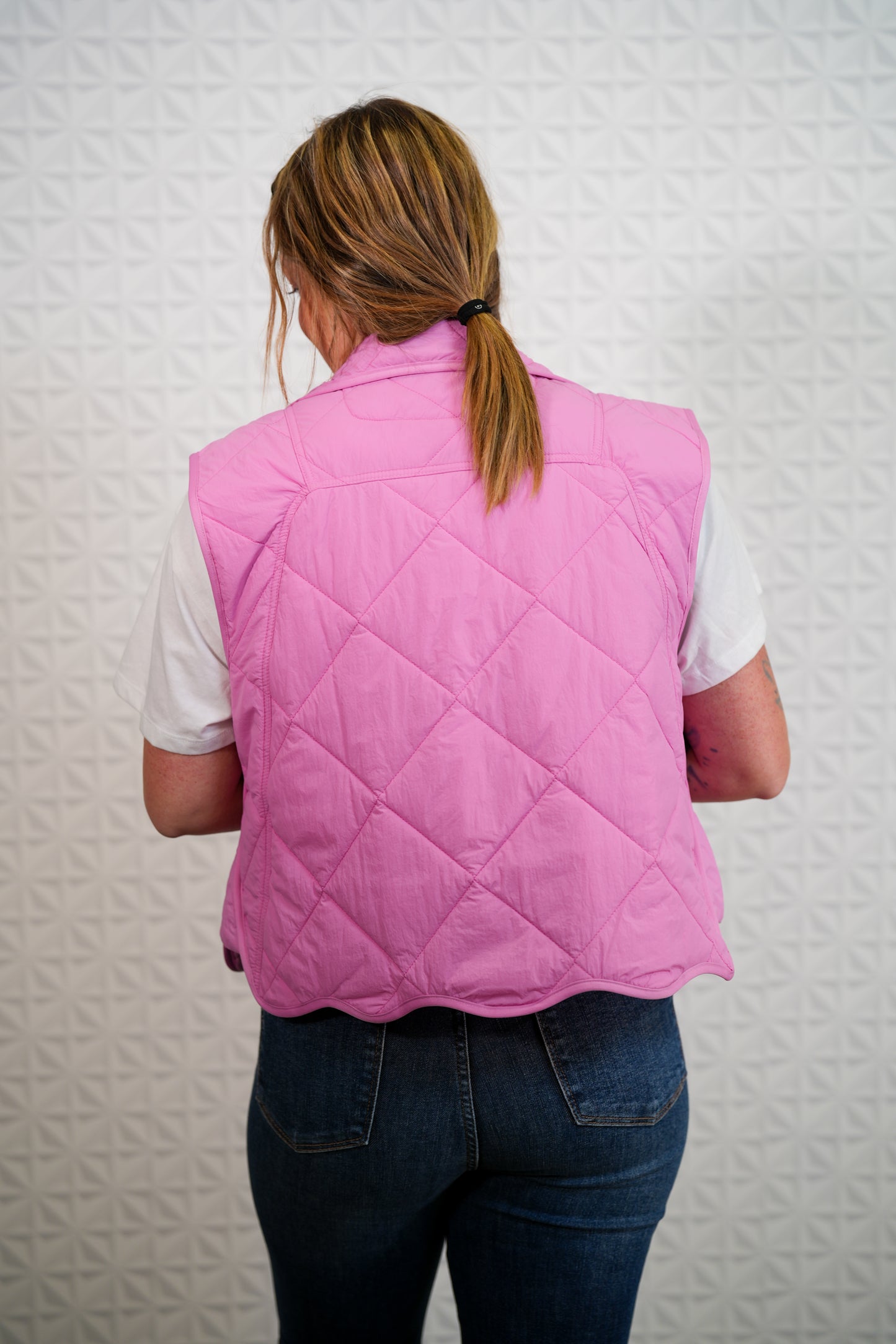 Always Mine Quilted Snap Button Up Vest