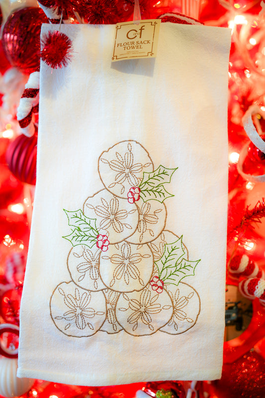 Sand Dollar Holly Tree Towel