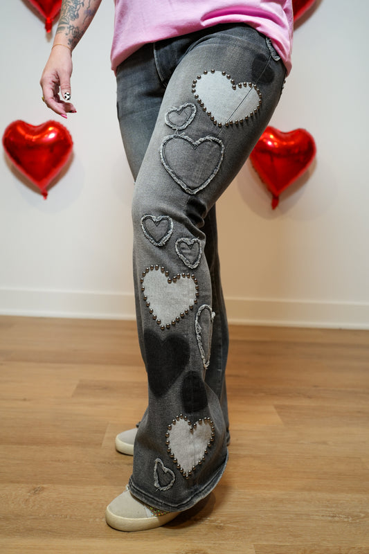 In It For Love Heart Denim