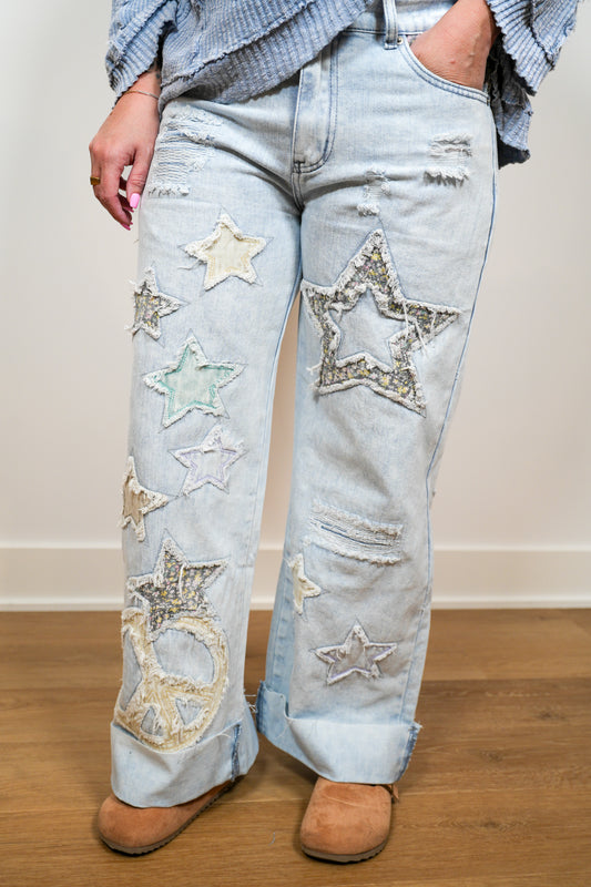 Star Seeker Washed Super Star Jeans - Buttercup Lynne Boutique