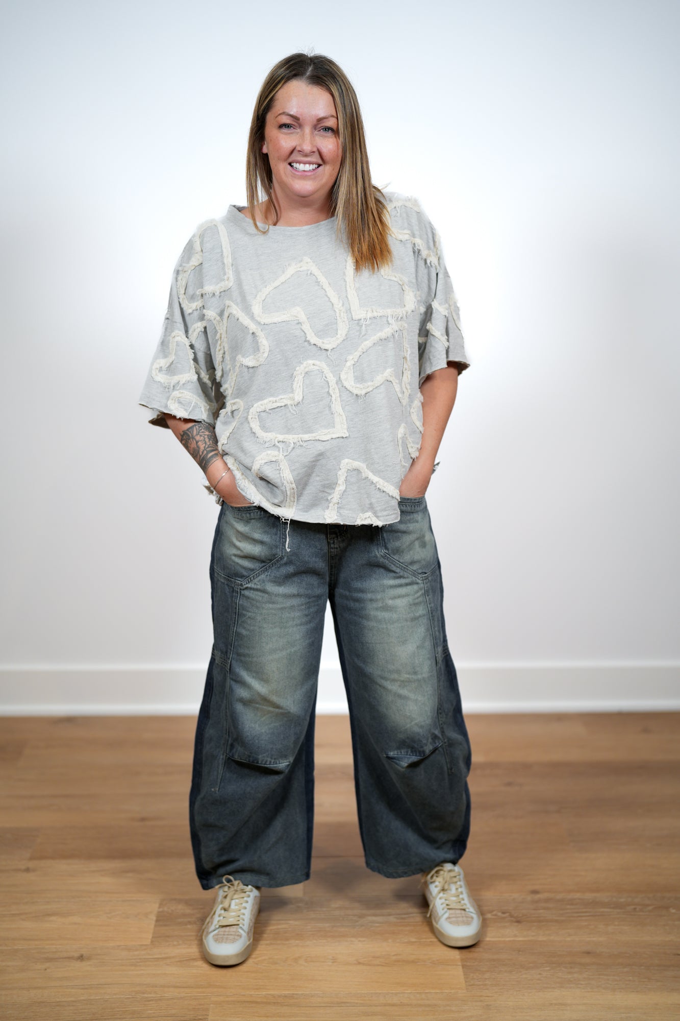 More Than You Two Tone Washed Jeans - Buttercup Lynne Boutique