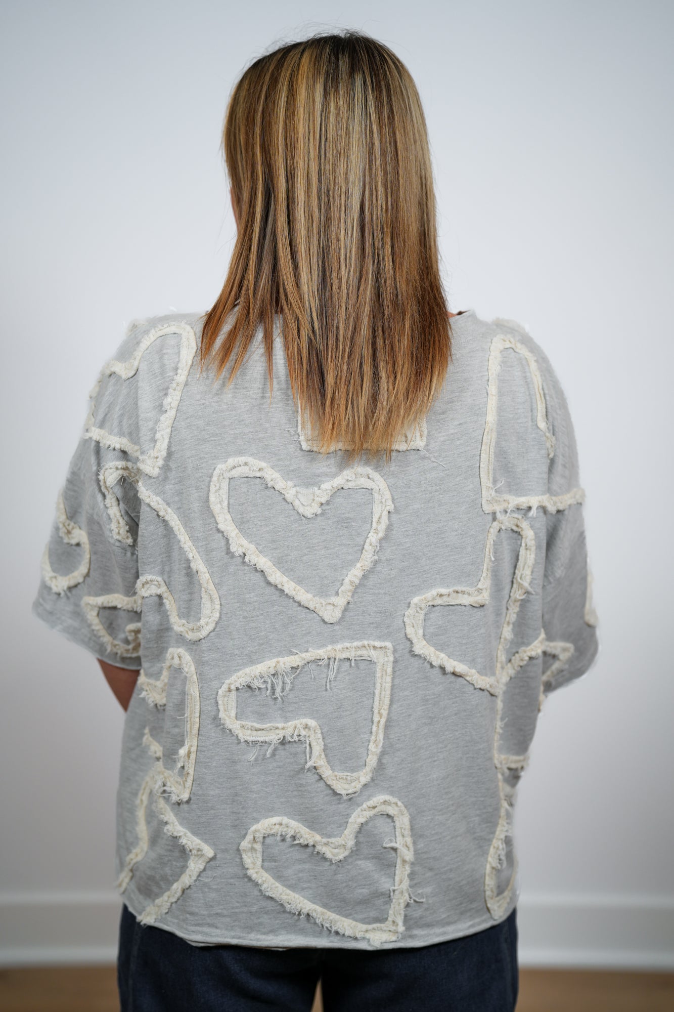 Love You Lots All Over Heart Top - Buttercup Lynne Boutique