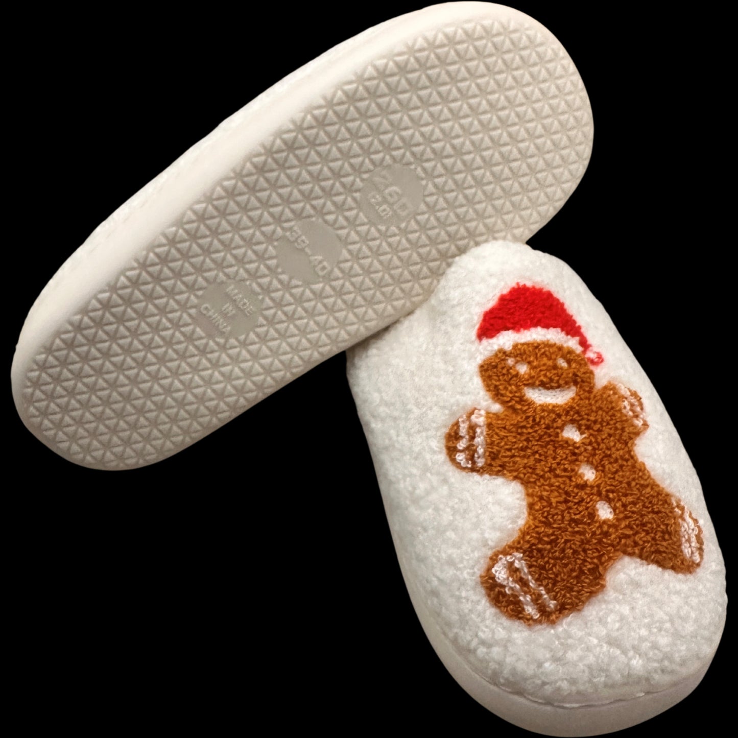 Gingerbread Man Slippers