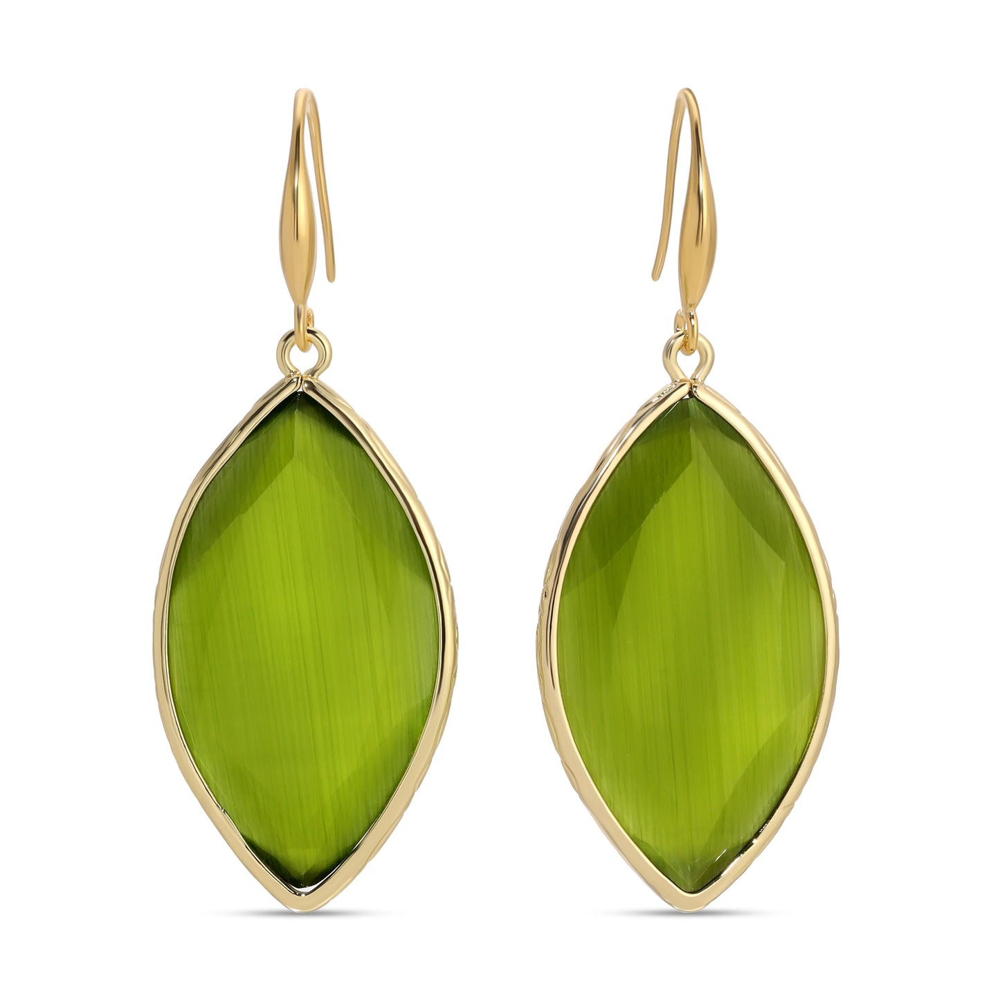 Olive Jordon Stone Dangle Earrings