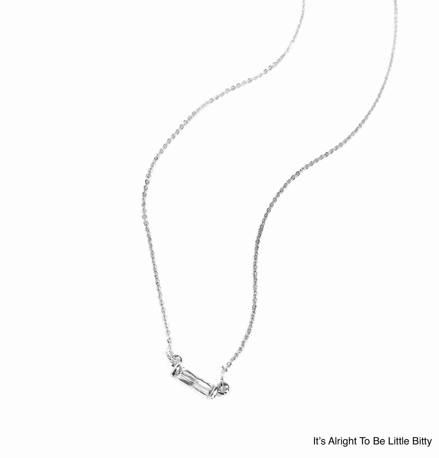 It's Alright To Be Little Bitty - Silver Necklace - Buttercup Lynne Boutique