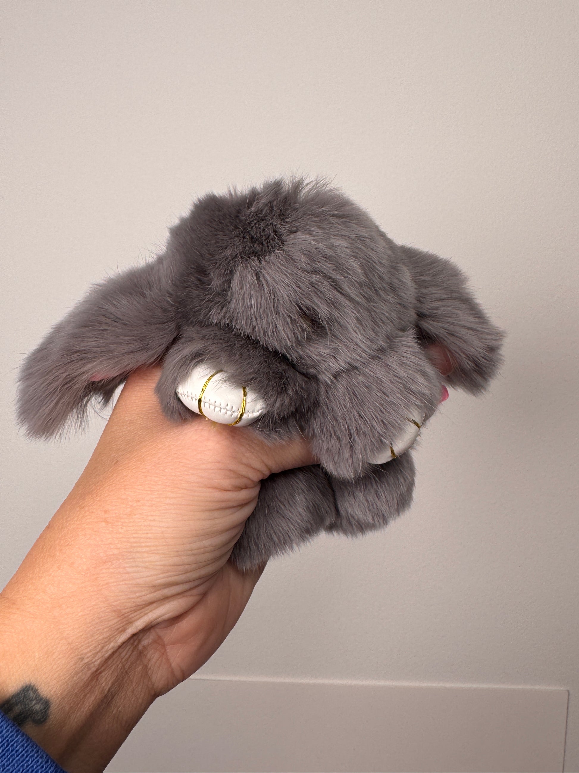 Fuzzy Wuzzy Bunny Keychain - Buttercup Lynne Boutique