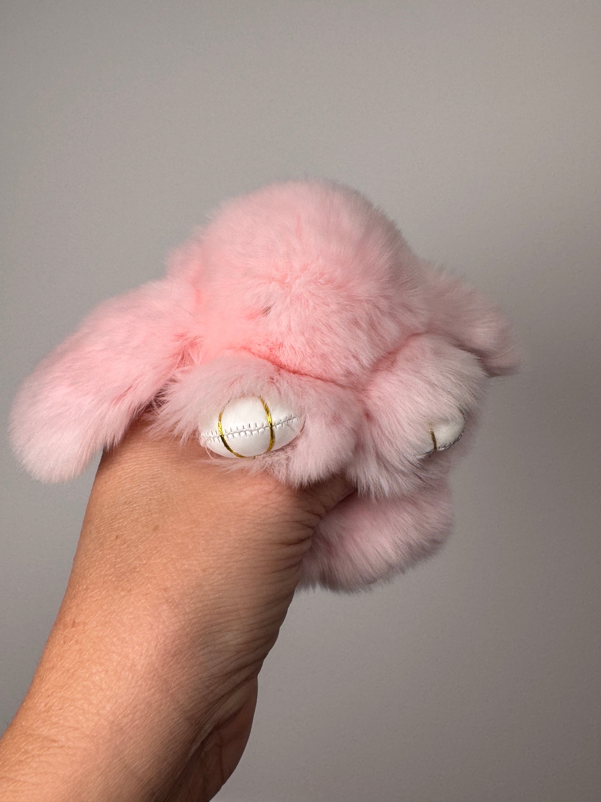 Fuzzy Wuzzy Bunny Keychain - Buttercup Lynne Boutique