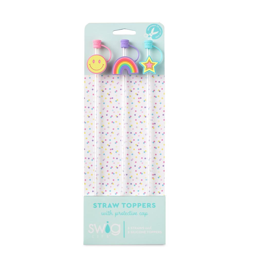 Straw Toppers by SWIG with Straw Included - Oh Happy Day Collection