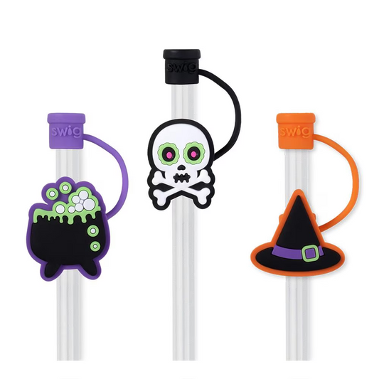 Straw Toppers By SWIG With Straws Included - Halloween Witch