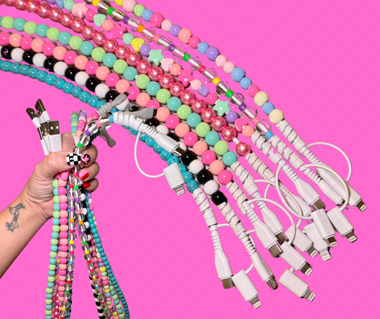 Beaded Charging Cords - Fit for all device USBC & Lightening