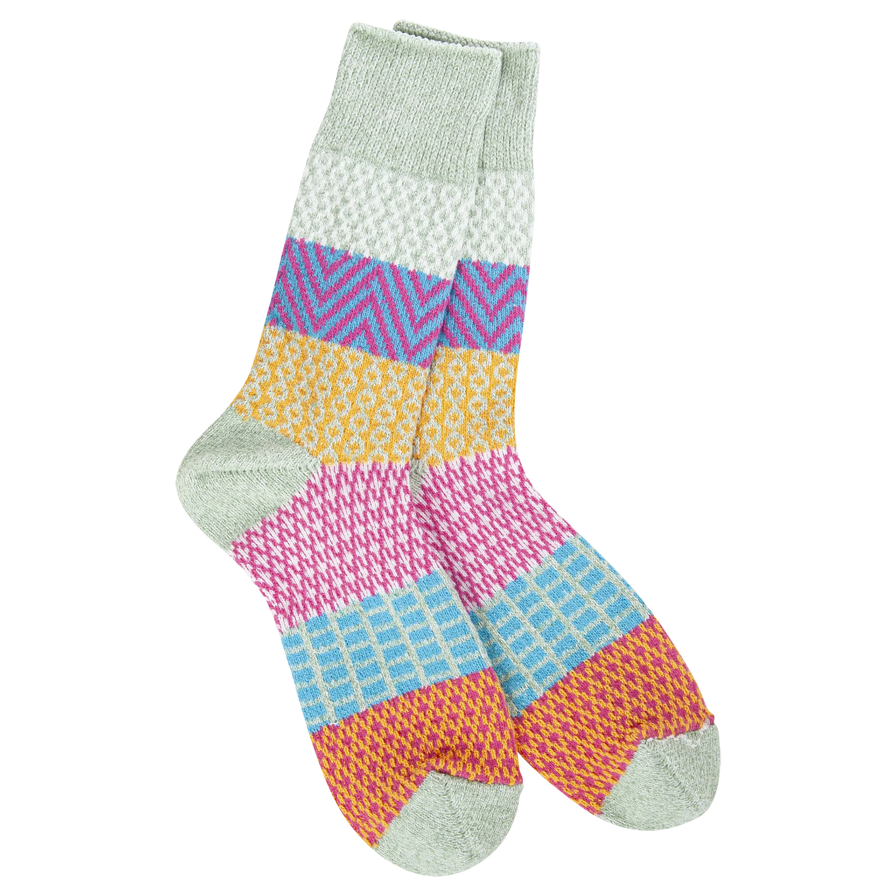 Sage Gallery Crew Sock - Buttercup Lynne Boutique