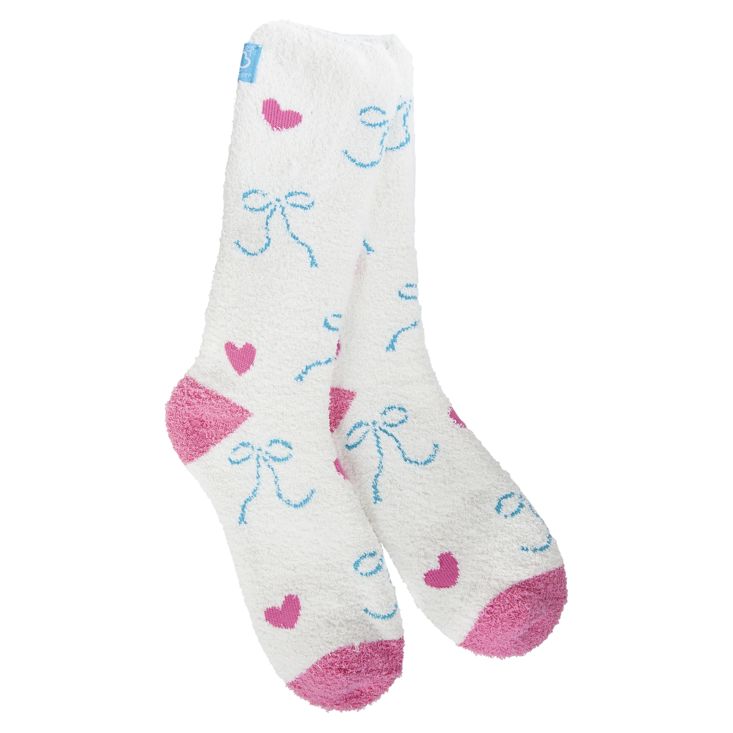 Ballerina Bow Cozy Crew Sock - Buttercup Lynne Boutique