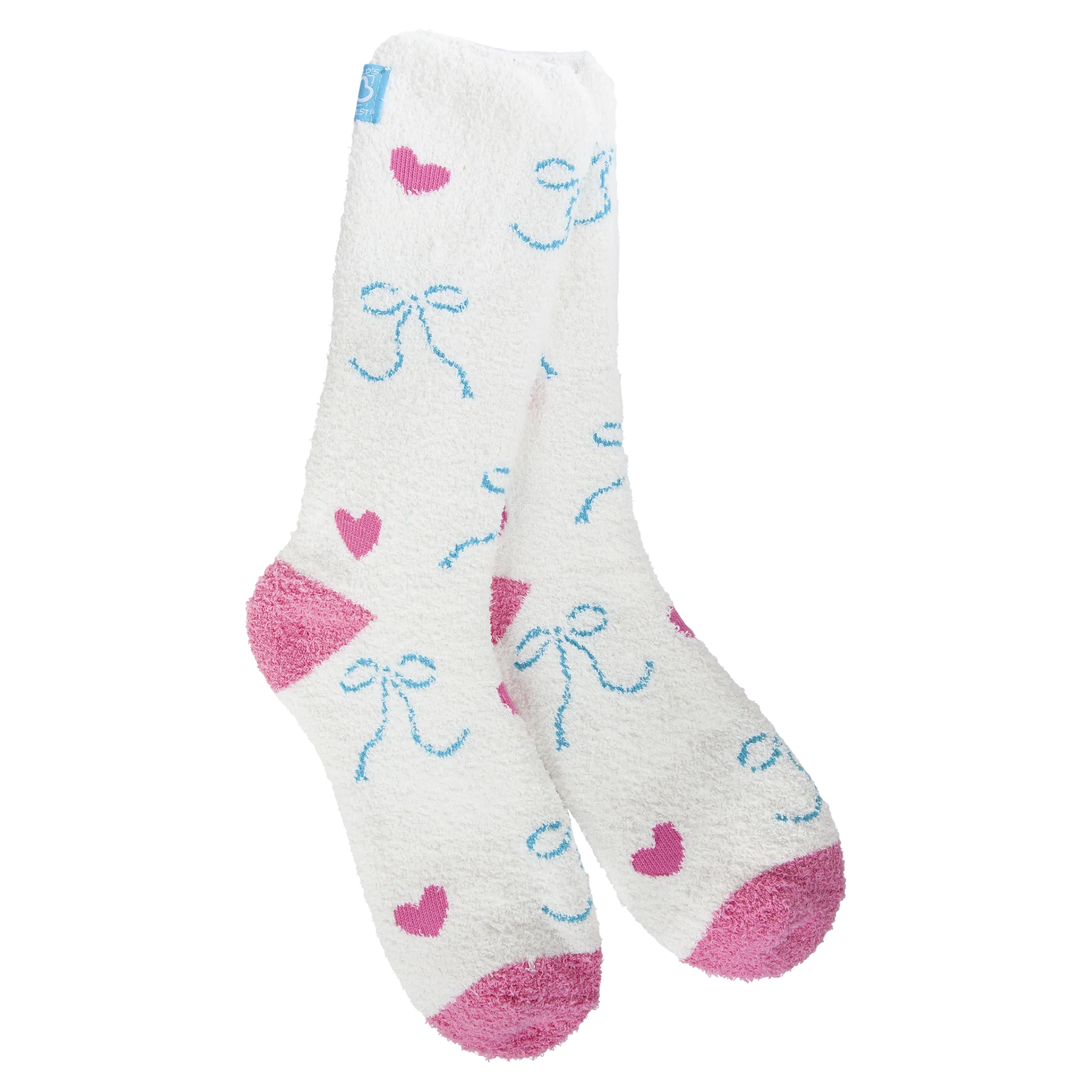 Ballerina Bow Cozy Crew Sock - Buttercup Lynne Boutique