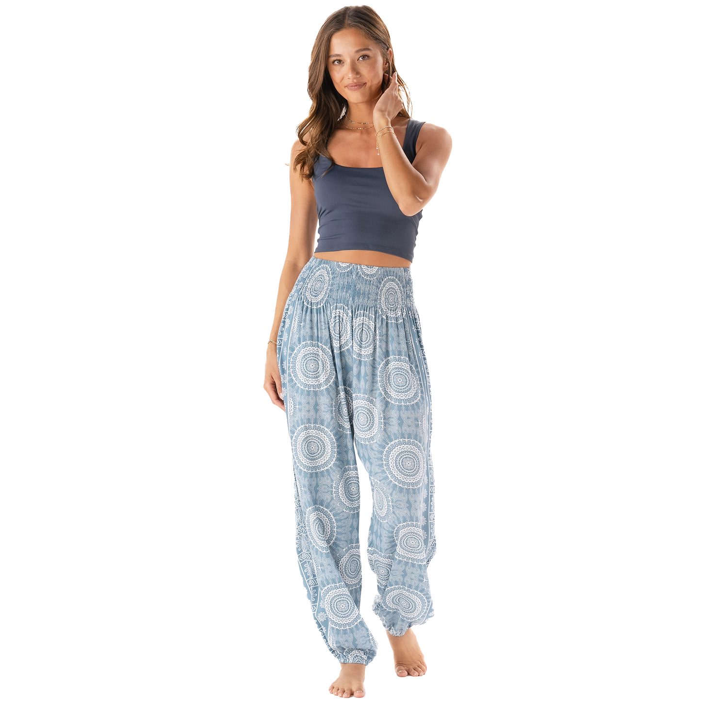 Moon Shadow Harem Pants with Pockets - Buttercup Lynne Boutique