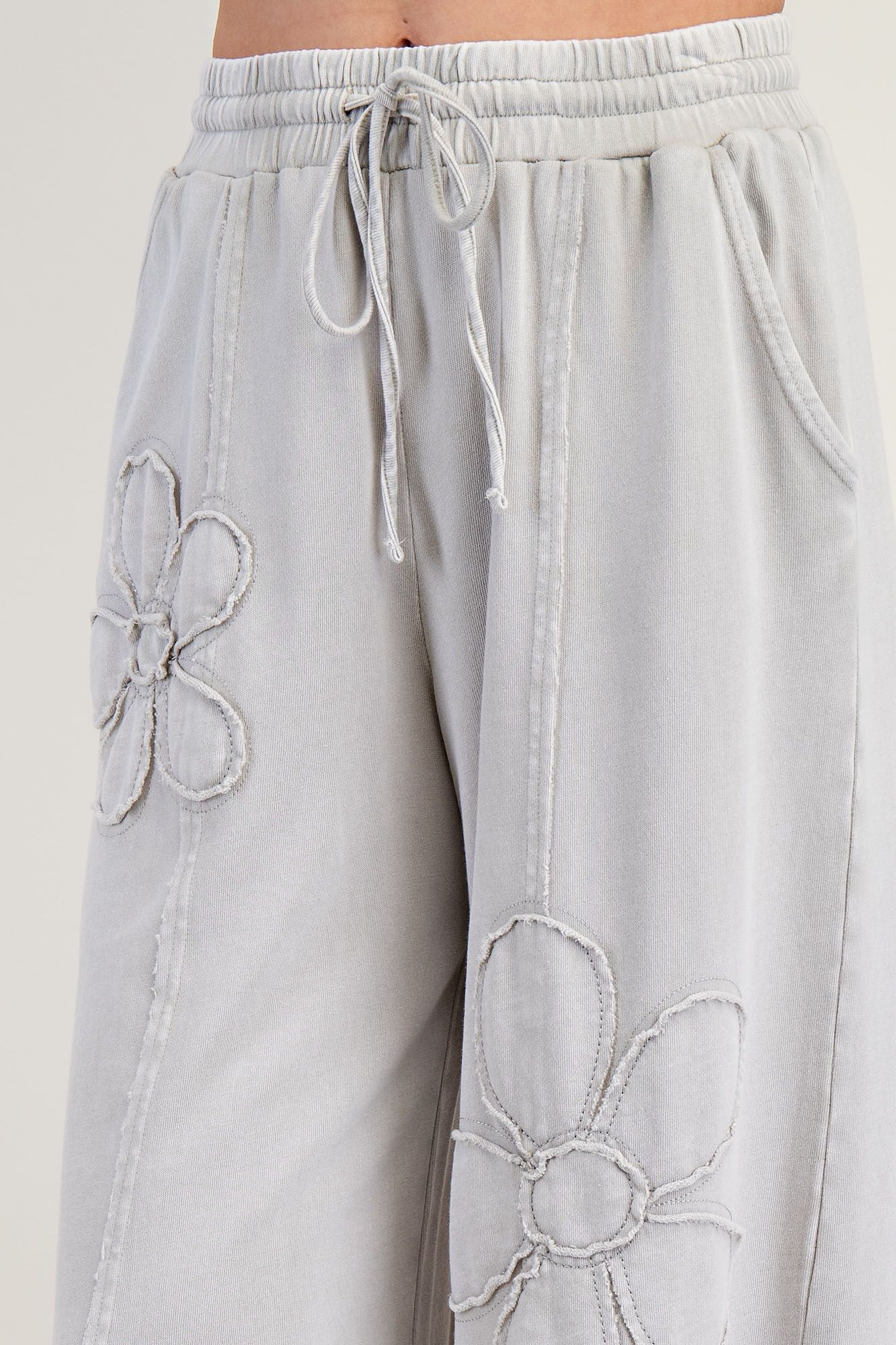 Flower Patch Mineral Washed Pants - Buttercup Lynne Boutique