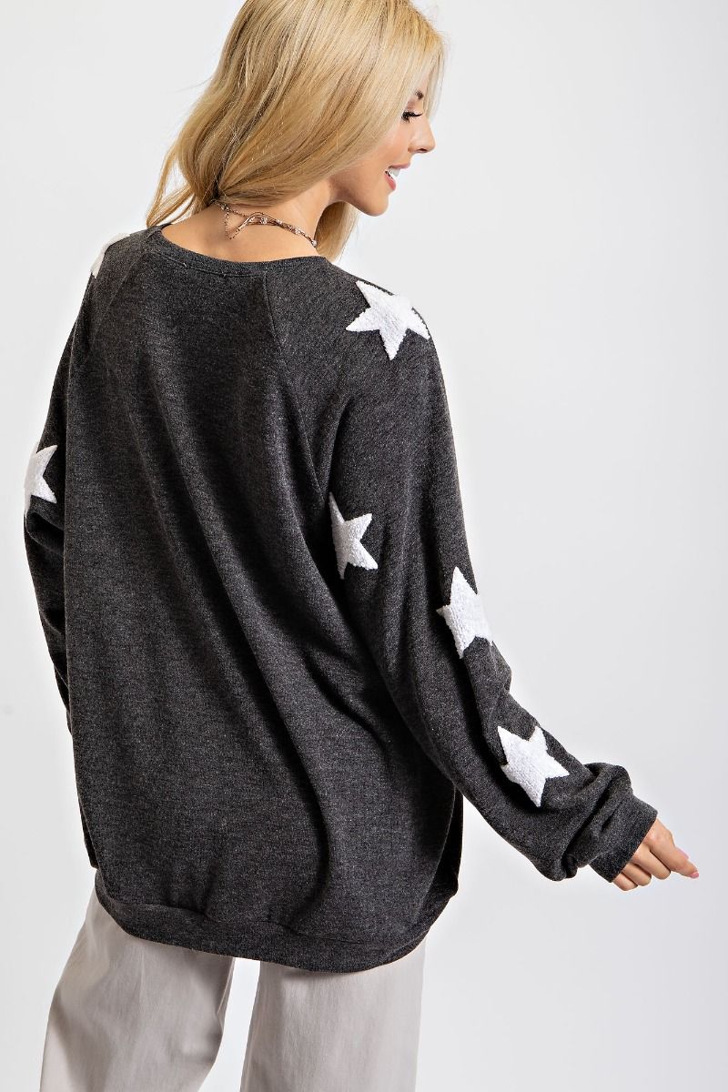 Stargaze Pullover Top - Regular and Plus - Charcoal