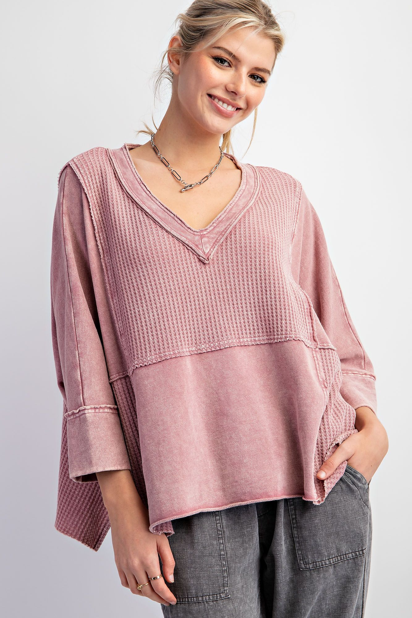 Worth The Wait Waffle Knit Top