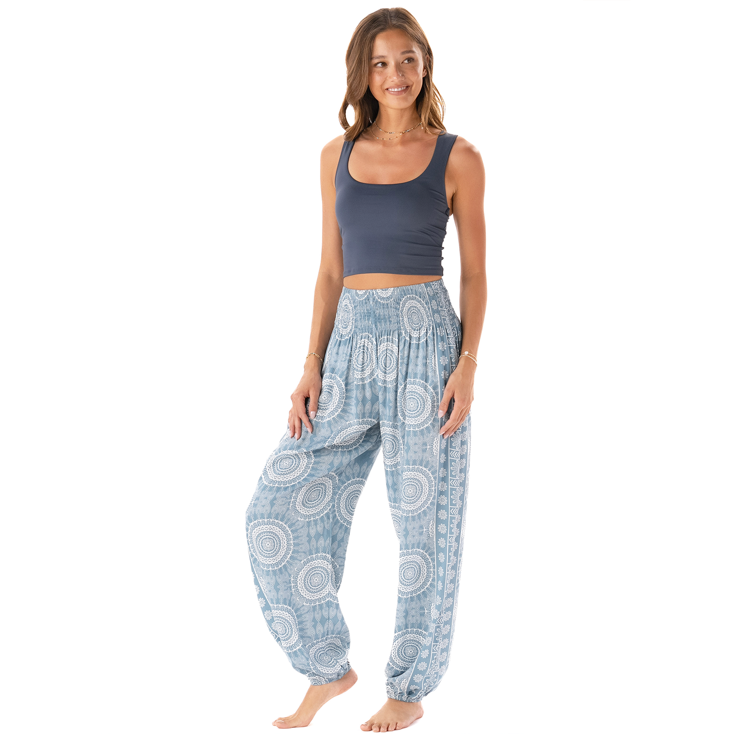 Moon Shadow Harem Pants with Pockets - Buttercup Lynne Boutique