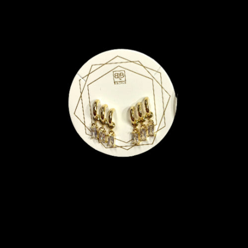 Thank Heaven For Diamonds - Gold Earrings